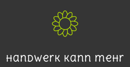 Logo Sonnenblume auf grauem Hintergrund